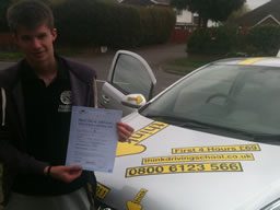 Jack guildford happy with think driving school